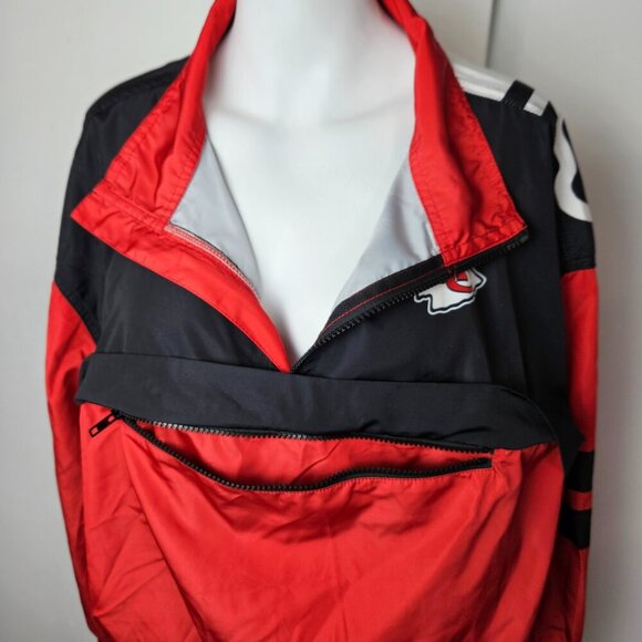 Kansas City Chiefs Windbreaker Womens Winning Play Windbreaker - Picture 3 of 12